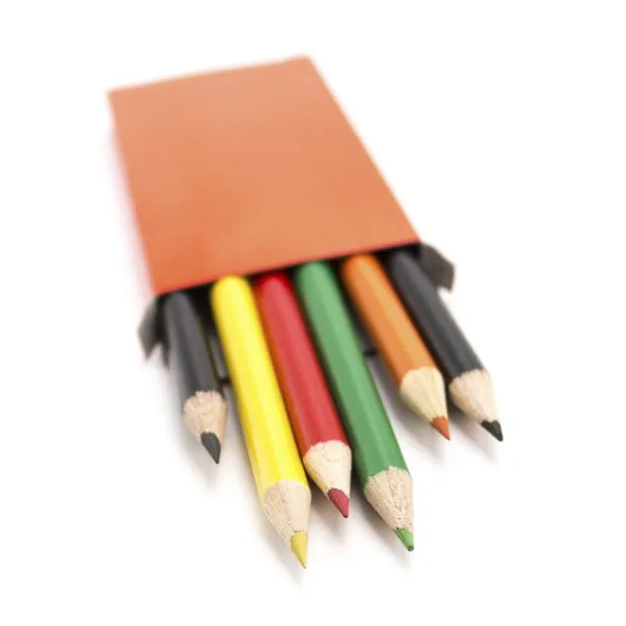 Gift Campaign Scatola con 6 matite colorate gadget per disegnare Pigment> Matite Colorate