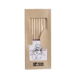 Gift Campaign Scatola con 10 pastelli disegni da colorare righello e temperino Funny></noscript> Matite Colorate
