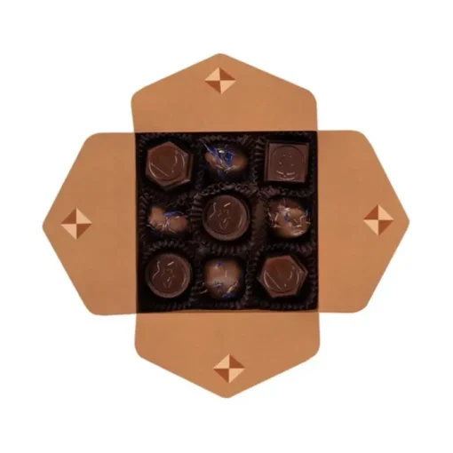 Gift Campaign Scatola con 9 praline con ripieno di caffè e prugne al cioccolato> Cioccolatini