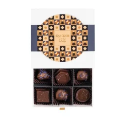 Gift Campaign Scatola di 9 cioccolatini con ripieno di caffè e prugne al cioccolato> Cioccolatini