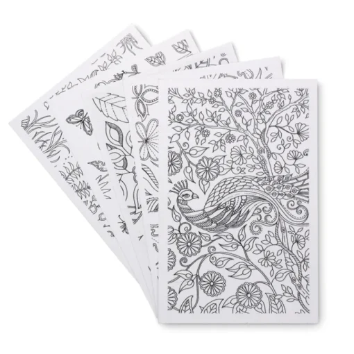 Gift Campaign Scatola di 12 matite colorate e blocchetto con 10 disegni Floral> Regali Per Bambini|Matite Colorate