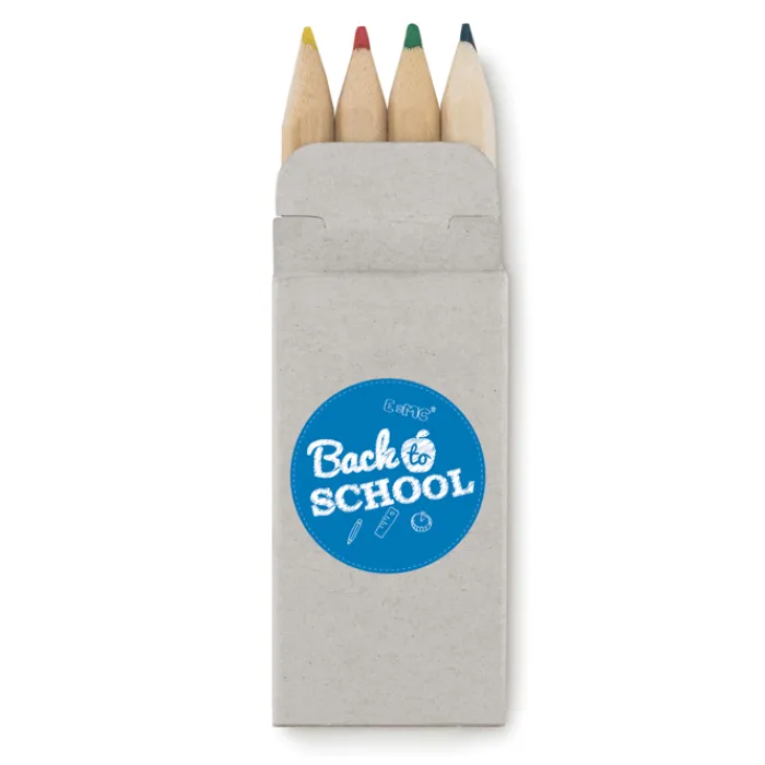 Gift Campaign Scatola di cartone con 4 mini pastelli colorati Little> Regali Per Bambini|Matite Colorate