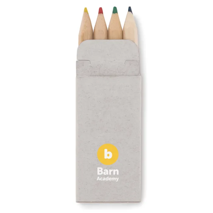 Gift Campaign Scatola di cartone con 4 mini pastelli colorati Little> Regali Per Bambini|Matite Colorate