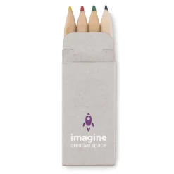 Gift Campaign Scatola di cartone con 4 mini pastelli colorati Little><noscript><img width=