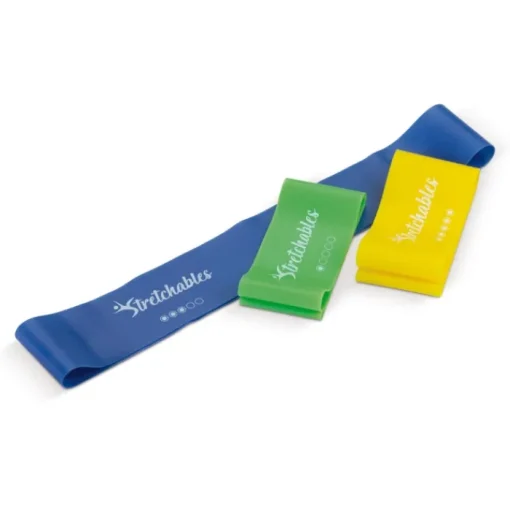 Gift Campaign Scatola di plastica con 3 fasce di resistenza di diversa difficoltà> Gadget Palestra