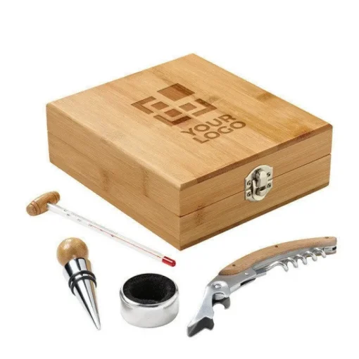 Gift Campaign Scatola enologica personalizzata con 4 accessori per il vino Chablis> Gadget Per Vino