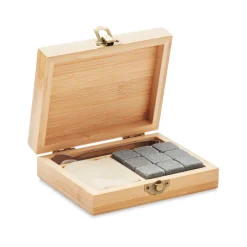 Gift Campaign Scatola in personalizzata con 9 cubetti di ghiaccio in pietra Bamboo> Altri Utensili Da Cucina