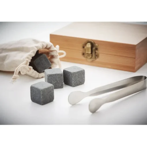 Gift Campaign Scatola in personalizzata con 9 cubetti di ghiaccio in pietra Bamboo> Altri Utensili Da Cucina