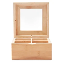 Gift Campaign Scatola per bustine tè coperchio con finestra con 4 scomparti Bamboo></noscript> Tazzine Da Caffè E Tazze Tè