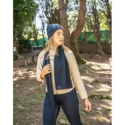 Gift Campaign Sciarpa in poliestere riciclato rPET con patch personalizzabile></noscript> Sciarpe E Scaldacollo