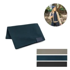 Gift Campaign Sciarpa in poliestere riciclato rPET con patch personalizzabile></noscript> Sciarpe E Scaldacollo