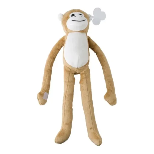 Gift Campaign Scimmia di peluche con velcro sulle mani ed etichetta personalizzabile> Peluche