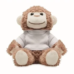 Gift Campaign Scimmietta di peluche con felpa personalizzata in sublimazione Monkey></noscript> Peluche