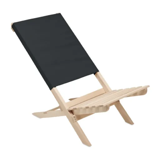 Gift Campaign Sdraio da spiaggia pieghevole in legno con schienale in poliestere> Gadget Da Mare