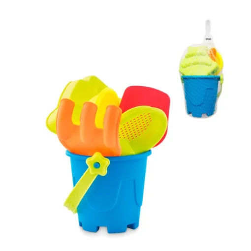 Gift Campaign Secchiello da spiaggia con paletta, restrello, colino e formina Junior> Gadget Da Mare
