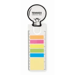 Gift Campaign Segnalibro con memo sticker due misure con righello Bulb Seed></noscript> Post-It E Memo