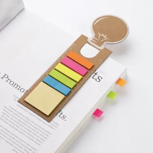Gift Campaign Segnalibro con righello note adesive due misure StickyBulb> Post-It E Memo