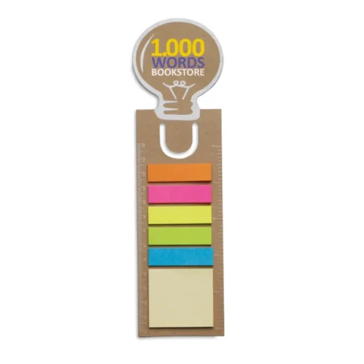 Gift Campaign Segnalibro con righello note adesive due misure StickyBulb> Post-It E Memo