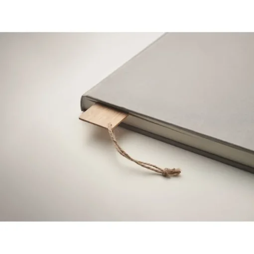 Gift Campaign Segnalibro pubblicitario in bambù con cordino in juta Novel> Gadget Per L'Ufficio