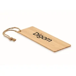 Gift Campaign Segnalibro pubblicitario in bambù con cordino in juta Novel></noscript> Gadget Per L'Ufficio