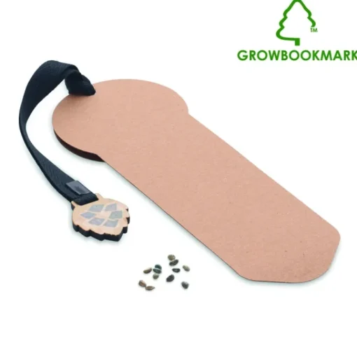 Gift Campaign Segnalibro sostenibile cinturino cotone con semi pino da piantare> Gadget Ecologici|Gadget Per L'Ufficio