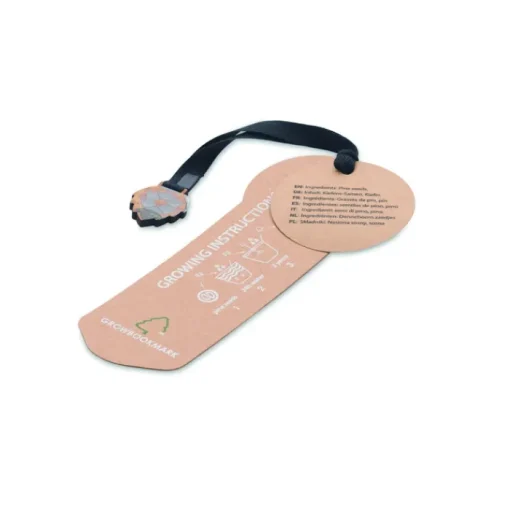 Gift Campaign Segnalibro sostenibile cinturino cotone con semi pino da piantare> Gadget Ecologici|Gadget Per L'Ufficio