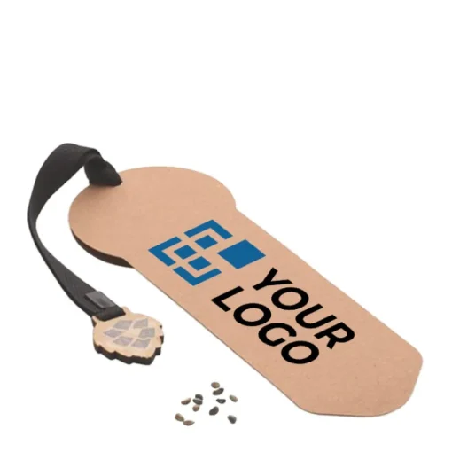 Gift Campaign Segnalibro sostenibile cinturino cotone con semi pino da piantare> Gadget Ecologici|Gadget Per L'Ufficio