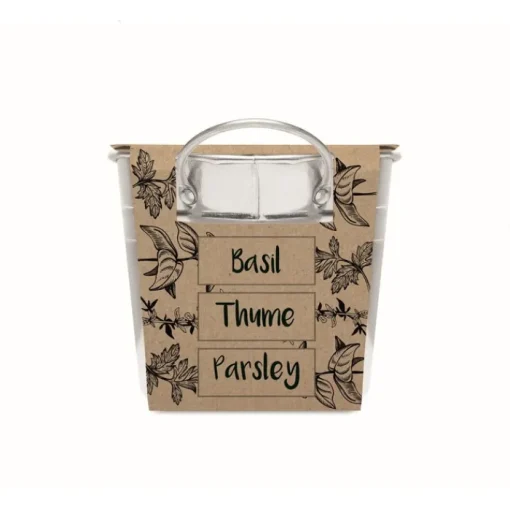 Gift Campaign Semi di erbe aromatiche in grande vaso in zinco Mix Seeds> Vasetti Con Semi