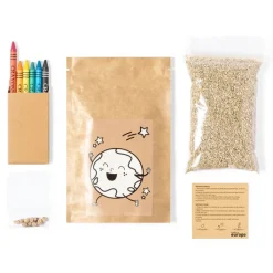 Gift Campaign Semi di nasturzio e substrato in busta con 6 colori a cera Kids Colors> Vasetti Con Semi
