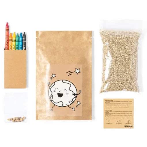 Gift Campaign Semi di nasturzio e substrato in busta con 6 colori a cera Kids Colors> Vasetti Con Semi