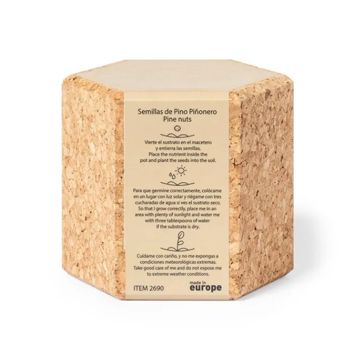 Gift Campaign Semi di pino con porta vaso in sughero personalizzato Pine Seeds> Vasetti Con Semi