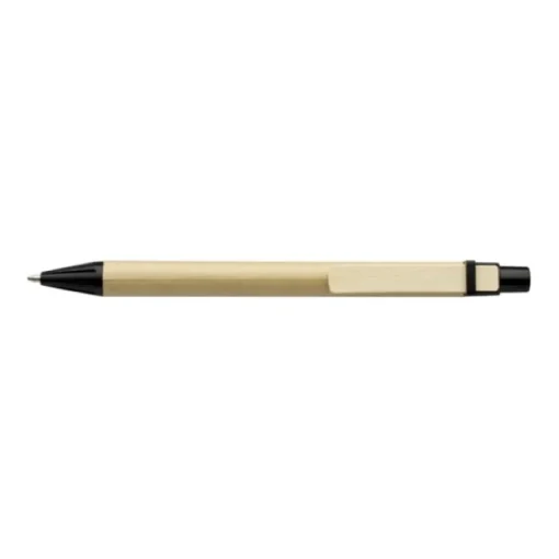 Gift Campaign Semplice penna in cartone con clip in legno inchiostro blu Woodclip> Penne Ecologiche