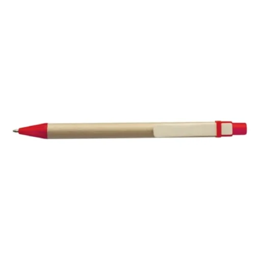 Gift Campaign Semplice penna in cartone con clip in legno inchiostro blu Woodclip> Penne Ecologiche