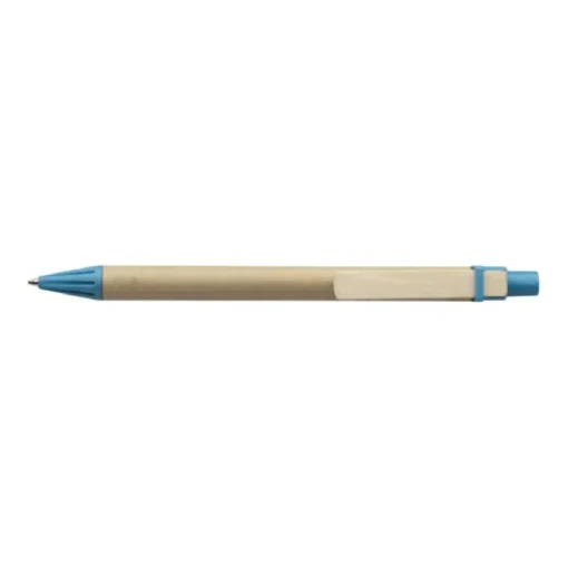 Gift Campaign Semplice penna in cartone con clip in legno inchiostro blu Woodclip> Penne Ecologiche