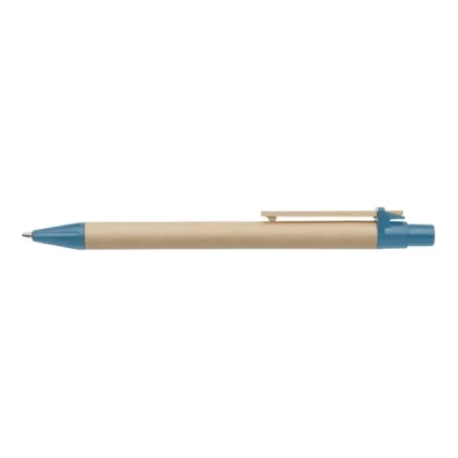 Gift Campaign Semplice penna in cartone con clip in legno inchiostro blu Woodclip> Penne Ecologiche