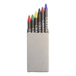 Gift Campaign Set 6 colori a cera in scatola di cartone promozionale Multicolor 6></noscript> Matite Colorate