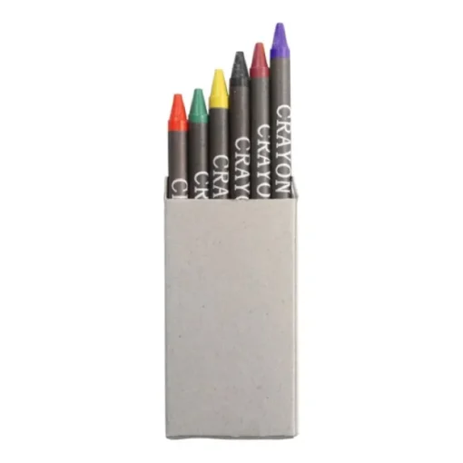 Gift Campaign Set 6 colori a cera in scatola di cartone promozionale Multicolor 6> Matite Colorate