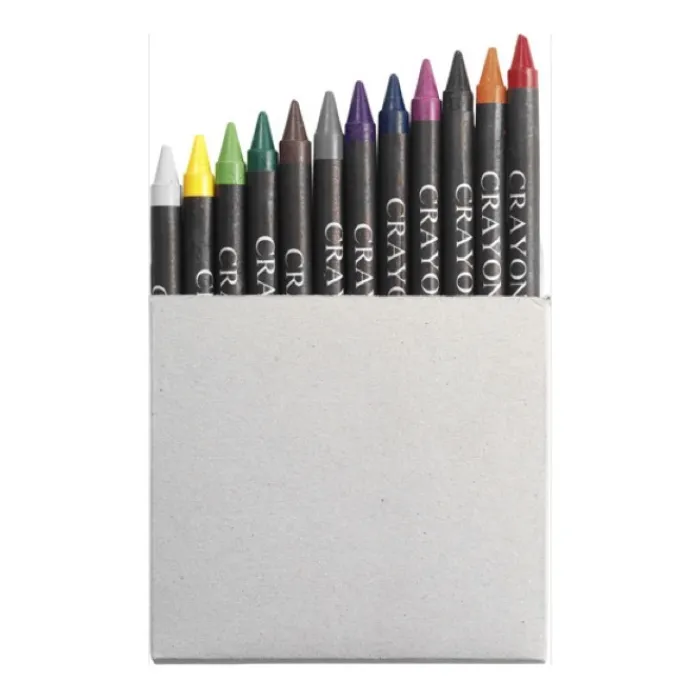 Gift Campaign Set 12 colori a cera in scatola cartone personalizzata Multicolor 12> Matite Colorate