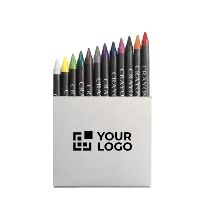 Gift Campaign Set 12 colori a cera in scatola cartone personalizzata Multicolor 12> Matite Colorate