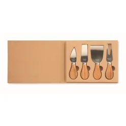Gift Campaign Set 4 coltelli da formaggio in acciaio con manici in di caucciù> Altri Utensili Da Cucina