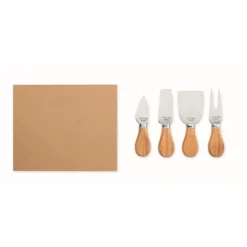Gift Campaign Set 4 coltelli da formaggio in acciaio con manici in di caucciù></noscript> Altri Utensili Da Cucina