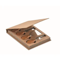 Gift Campaign Set 4 coltelli da formaggio in acciaio con manici in di caucciù></noscript> Altri Utensili Da Cucina