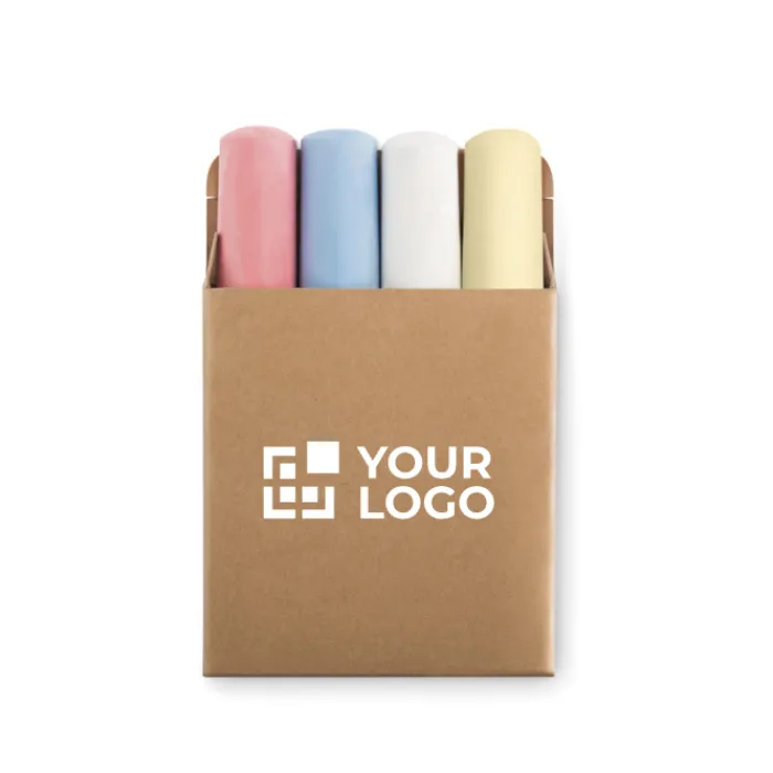 Gift Campaign Set 4 gessetti colorati diametro 25mm in scatola di cartone Picasso> Regali Per Bambini|Gadget Per La Scuola