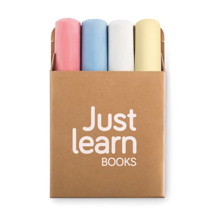 Gift Campaign Set 4 gessetti colorati diametro 25mm in scatola di cartone Picasso> Regali Per Bambini|Gadget Per La Scuola