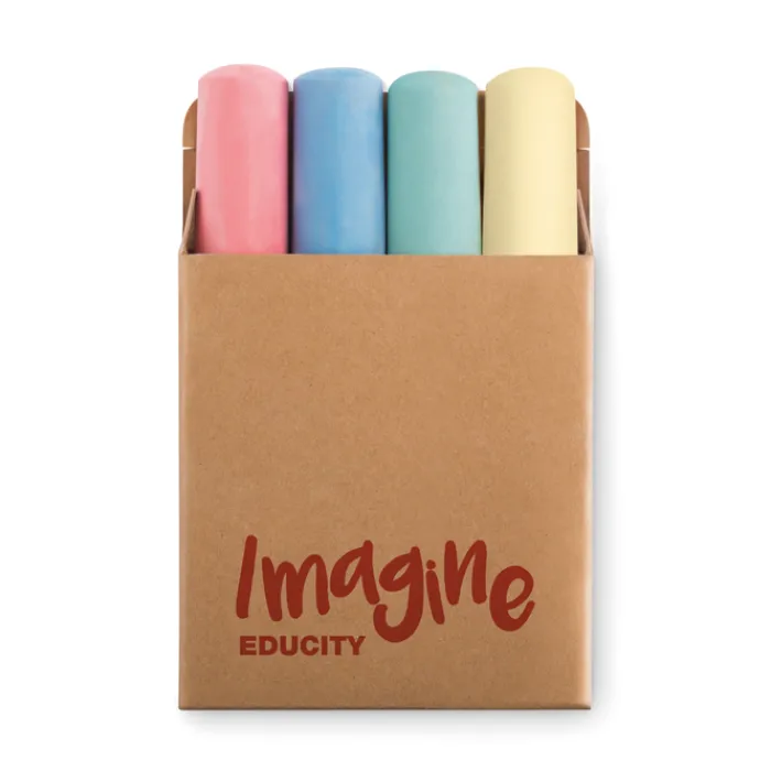 Gift Campaign Set 4 gessetti colorati diametro 25mm in scatola di cartone Picasso> Regali Per Bambini|Gadget Per La Scuola