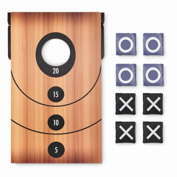 Gift Campaign Set 2 giochi in 1 Cornhole e Tris pubblicitari SandBag e TicTacToe> Giochi E Passatempo