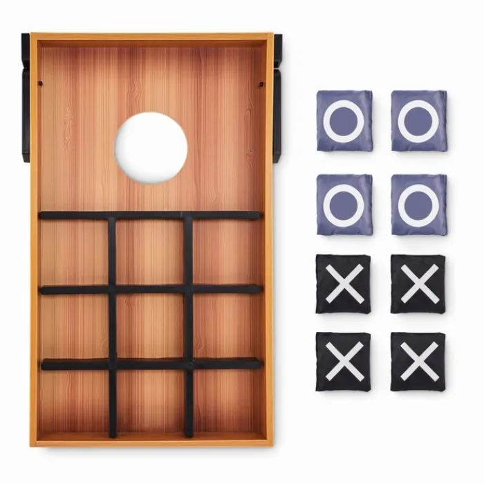 Gift Campaign Set 2 giochi in 1 Cornhole e Tris pubblicitari SandBag e TicTacToe> Giochi E Passatempo