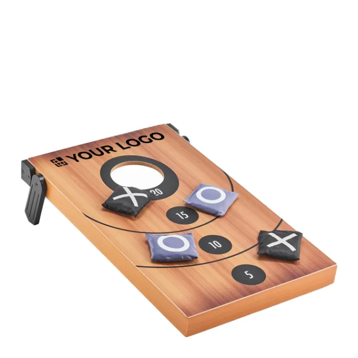 Gift Campaign Set 2 giochi in 1 Cornhole e Tris pubblicitari SandBag e TicTacToe> Giochi E Passatempo