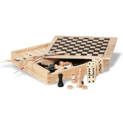 Gift Campaign Set 4 giochi in 1 in contenitore di personalizzabile Woodbox> Regali Per Bambini|Giochi E Passatempo