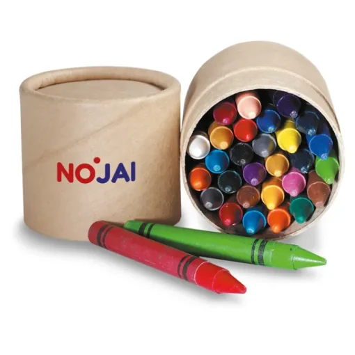 Gift Campaign Set 30 pastelli in astuccio di cartone cilindrico promozionale Wax 30> Regali Per Bambini|Matite Colorate